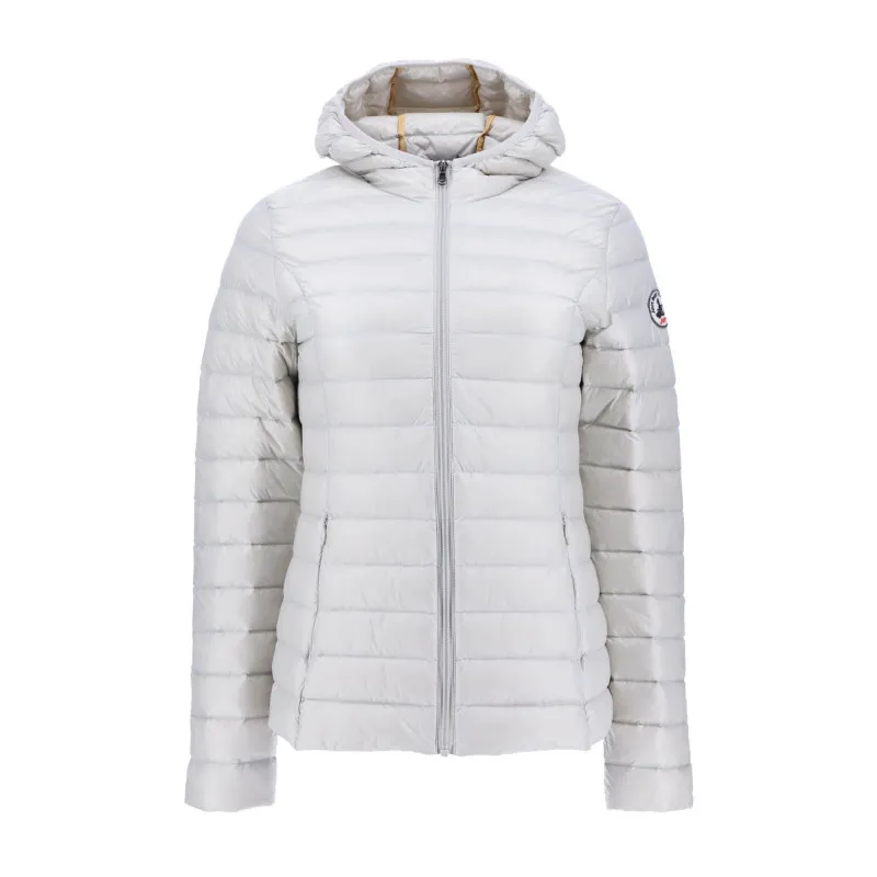 CHAQUETA CON CAPUCHA JOTT DE PLUMAS PATO MUJER CLOE BASIC 4900/558GRIS MASTIC JUSTOVERTHETOP COLOR GRIS CLARO