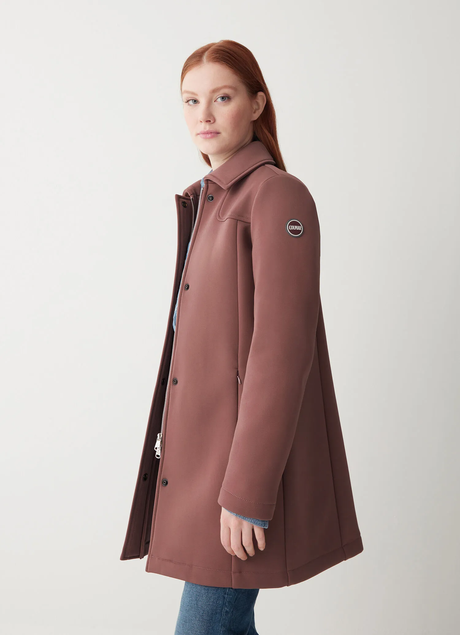 Chaqueta de lana sin acolchado