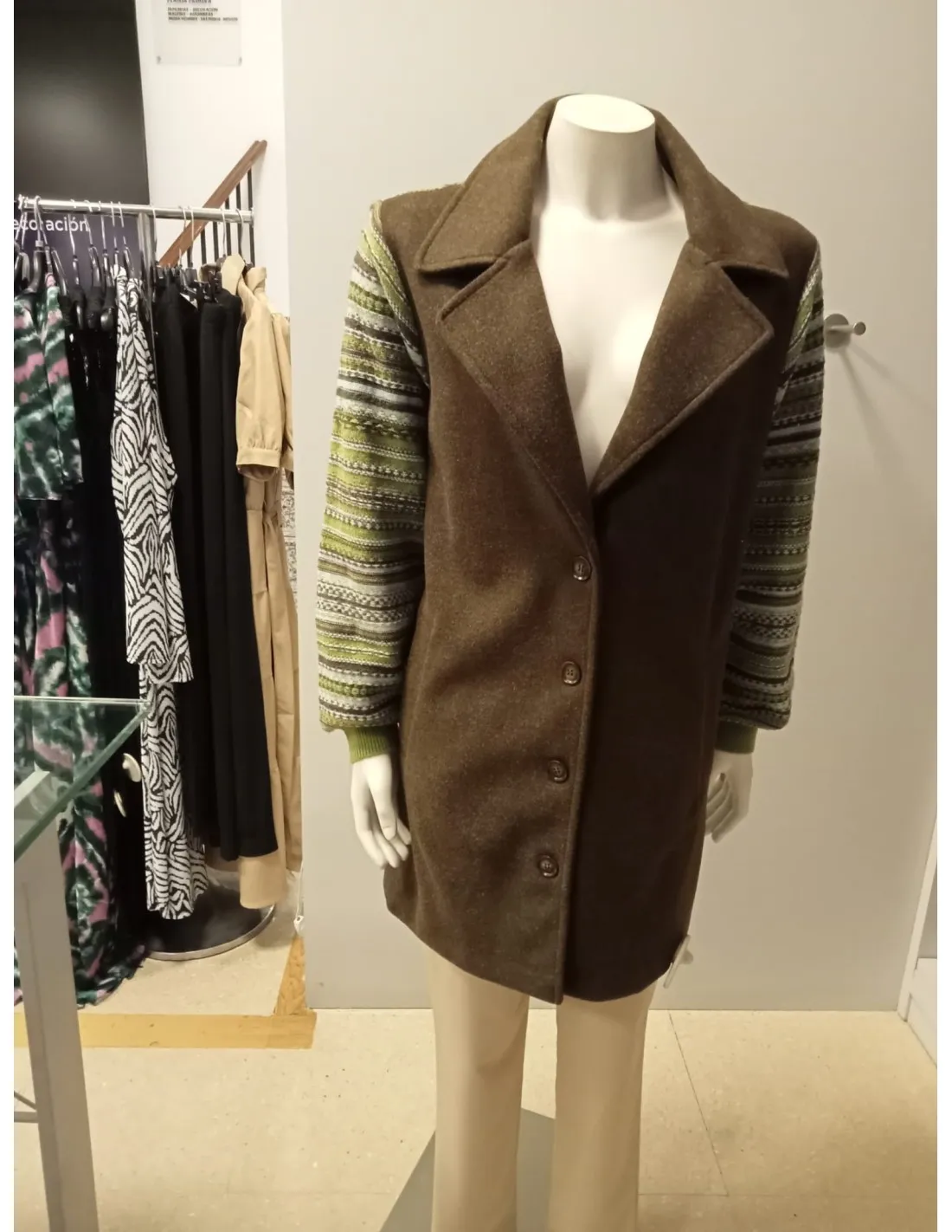CHAQUETA PUNTO MDM 15743667 PAÑO Y PUNTO