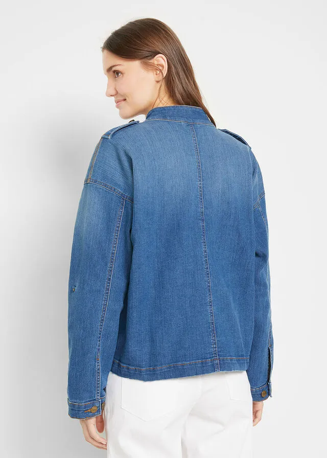 Chaqueta vaquera denim azul