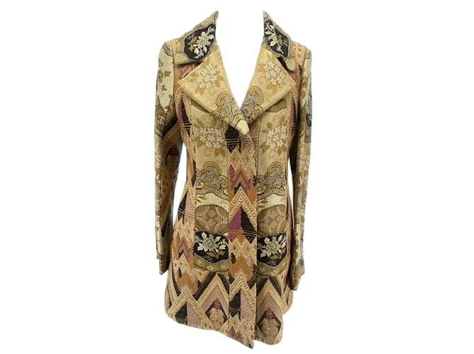 Chaquetas ETRO T.ÉL 44 Viscosa Beige 