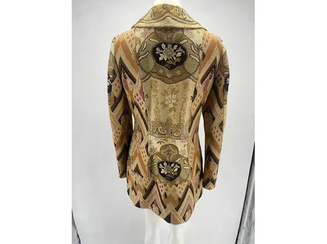 Chaquetas ETRO T.ÉL 44 Viscosa Beige 