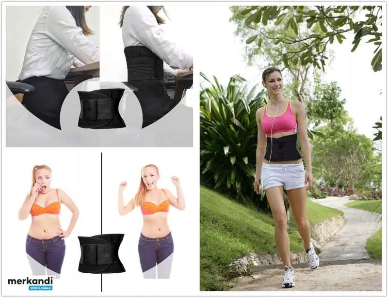 CINTURÓN DE GIMNASIA DE NEOPRENO PARA EJERCICIO CORSÉ DE PÉRDIDA DE PESO HOT  S