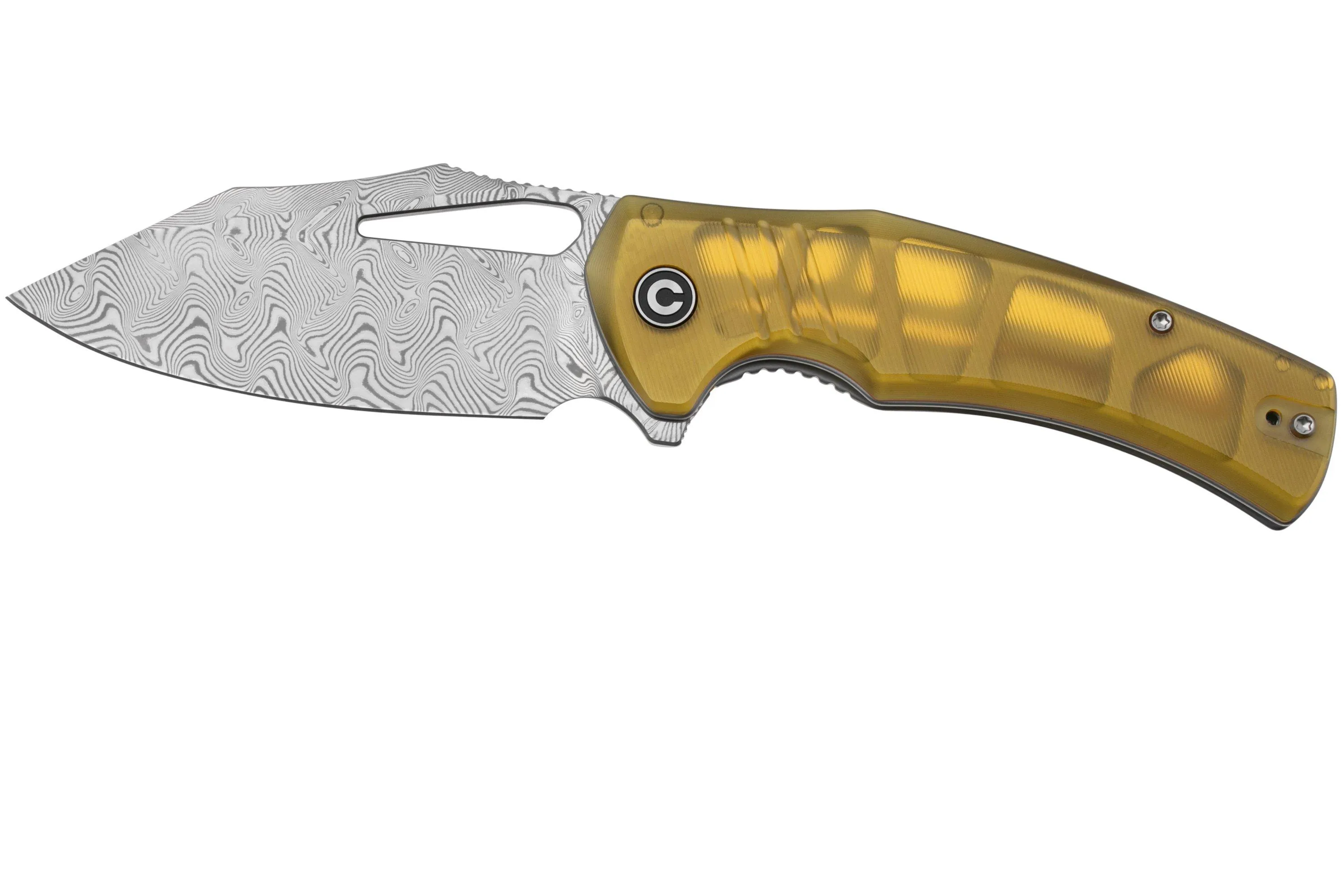 CIVIVI BULLTUSK C23017DS1 DAMASCUS, POLISHED ULTEM, NAVAJA