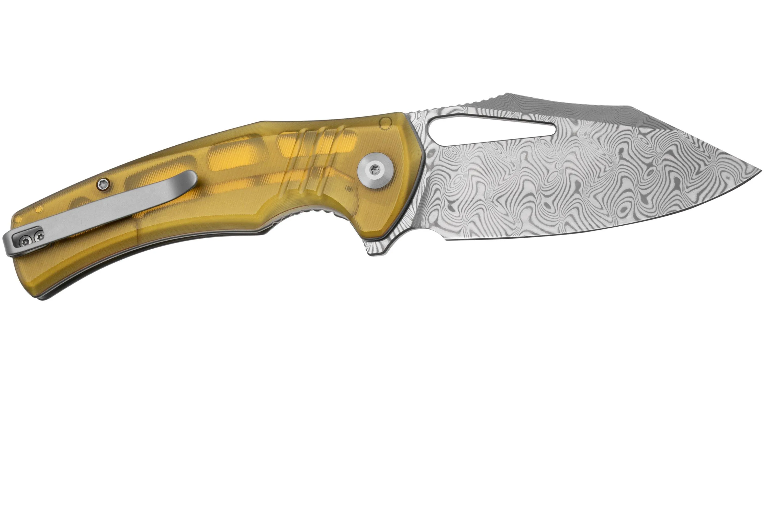 CIVIVI BULLTUSK C23017DS1 DAMASCUS, POLISHED ULTEM, NAVAJA