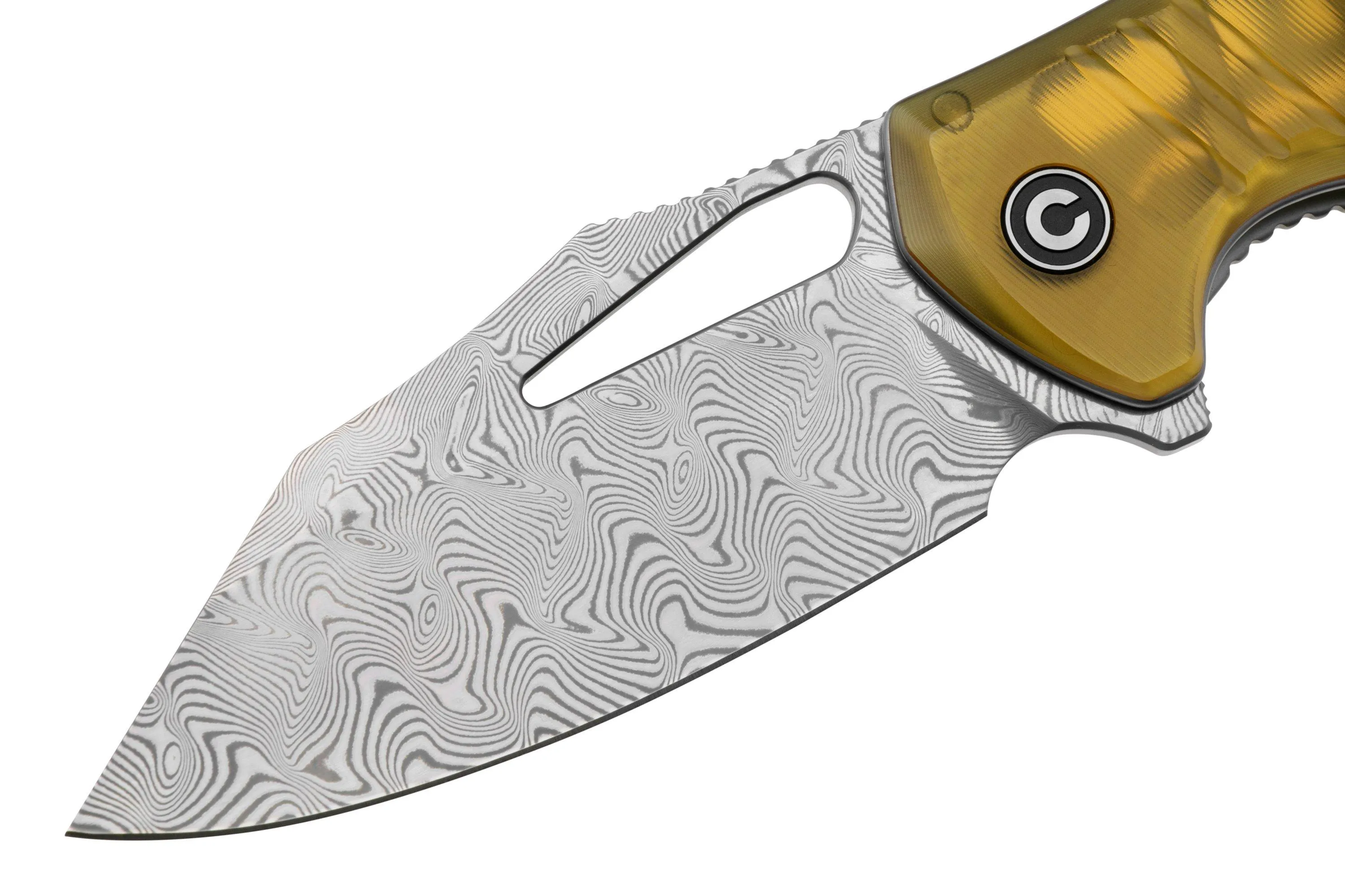 CIVIVI BULLTUSK C23017DS1 DAMASCUS, POLISHED ULTEM, NAVAJA