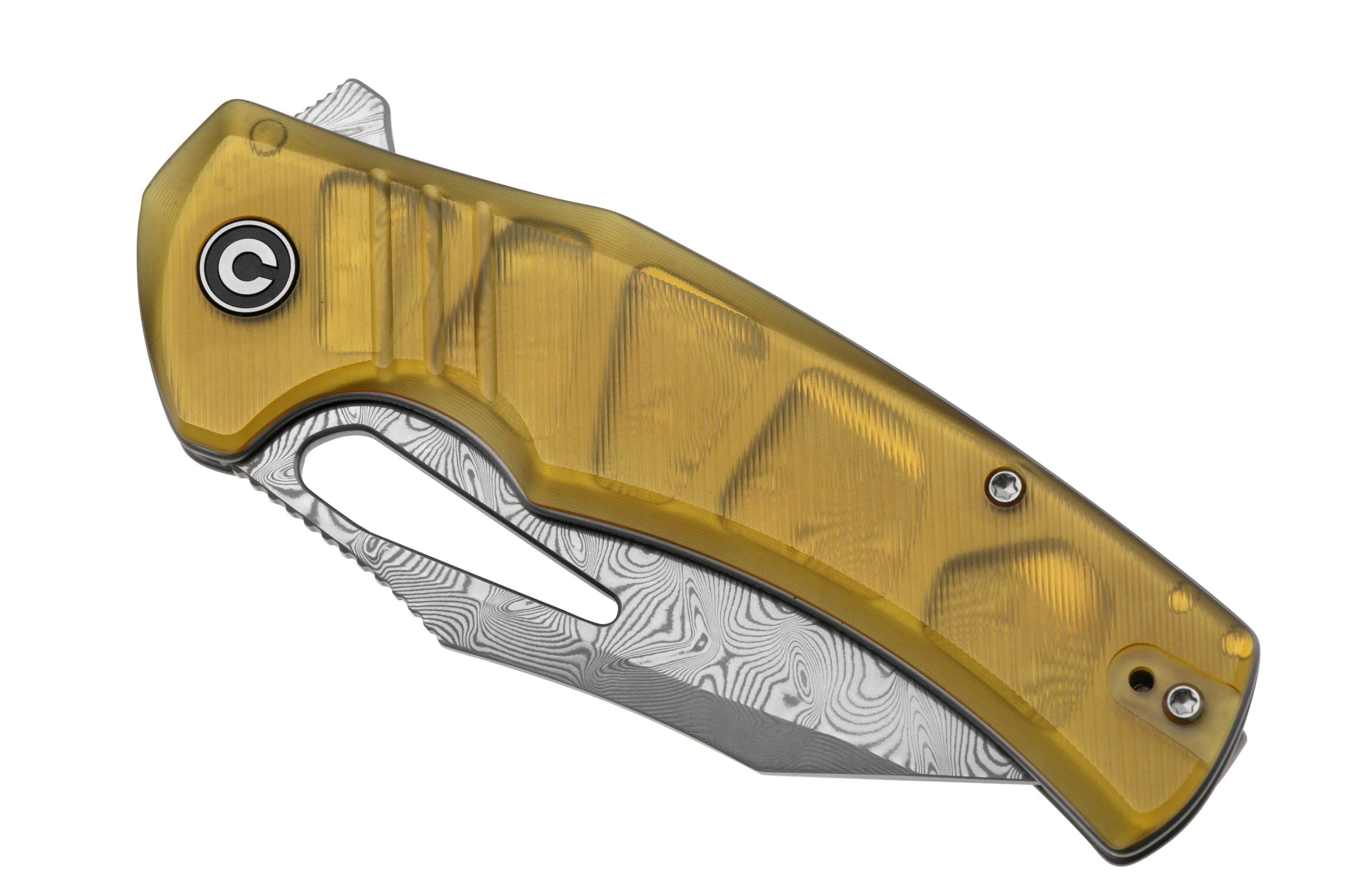 CIVIVI BULLTUSK C23017DS1 DAMASCUS, POLISHED ULTEM, NAVAJA