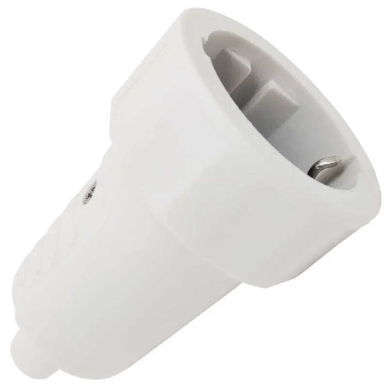 Clavija Enchufe Hembra bipolar 16A 250V~ con toma de tierra.