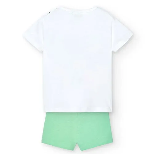 Conjunto Pack en blanco punto bebé niña BOBOLI 208134 BLANCO CORDONETS