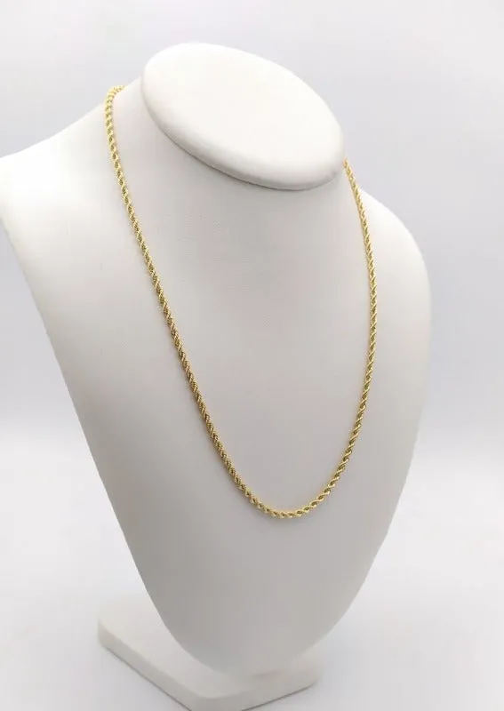 Cordón oro 18k mujer 3mm