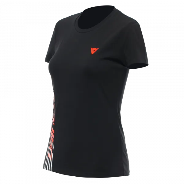 Dainese Logo Lady Black Fluo Red 