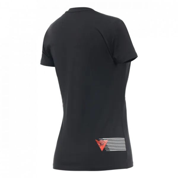 Dainese Logo Lady Black Fluo Red 