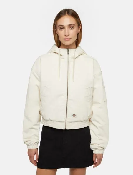 DICKIES Chaqueta Corduroy Hooded Mujer Whitecap Grey