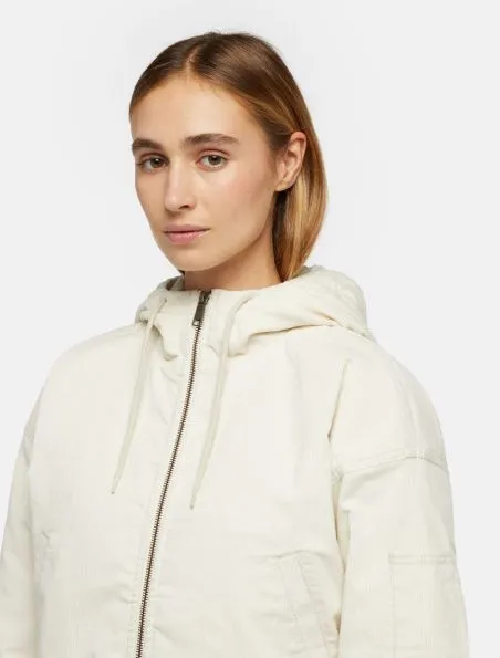 DICKIES Chaqueta Corduroy Hooded Mujer Whitecap Grey