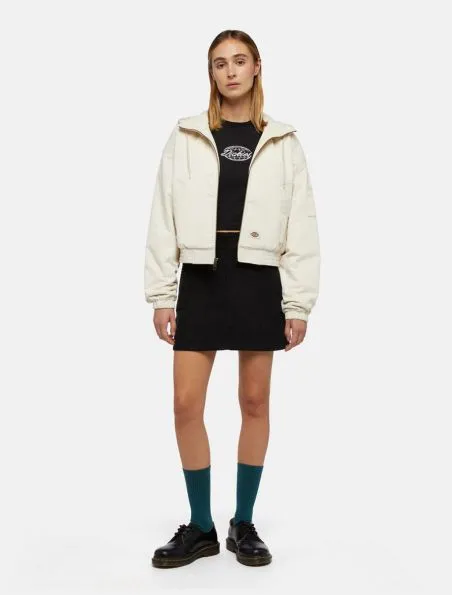 DICKIES Chaqueta Corduroy Hooded Mujer Whitecap Grey