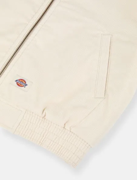 DICKIES Chaqueta Corduroy Hooded Mujer Whitecap Grey