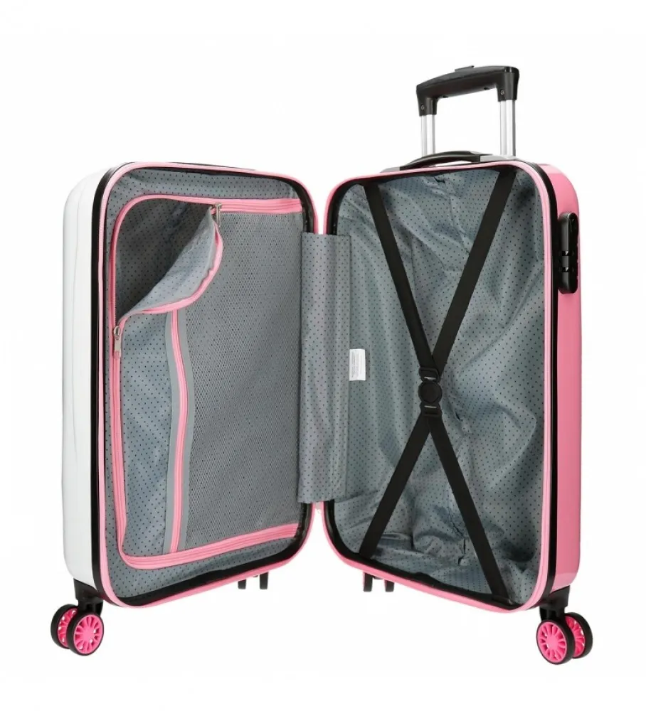 DISNEY MALETA MINNIE MAGIC BLANCO, ROSA 36X55X20CM