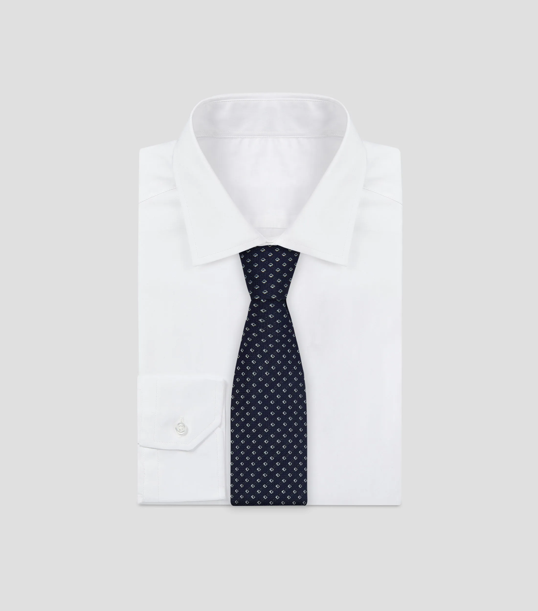 Emporio Armani Corbata Ancha de Seda Estampada