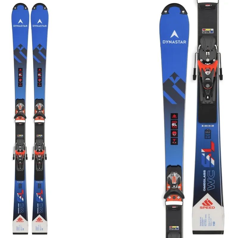 Esquìs Dynastar Speed Omeglass WC SL R22 con attacchi SPX12
