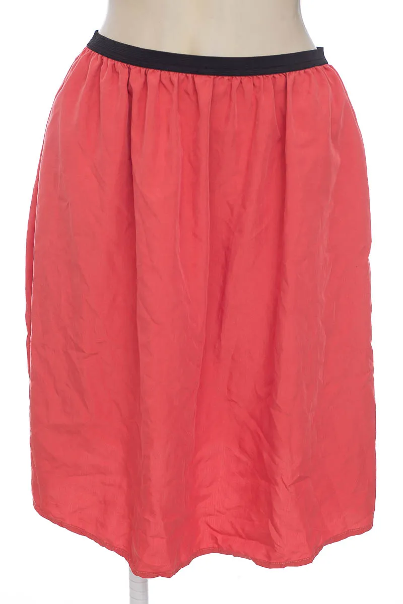 FALDA COLOR NARANJA  STRADIVARIUS