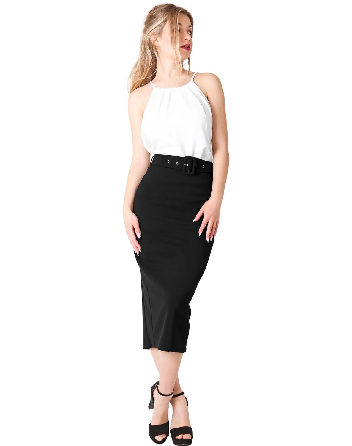 Falda Mujer Negro Stfashion 79305020