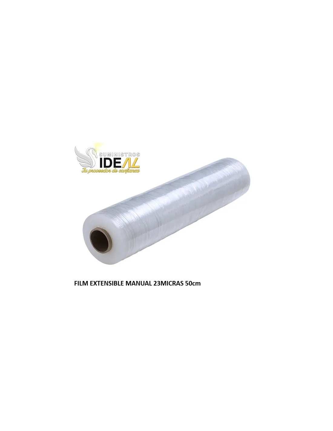 FILM EXTENSIBLE MANUAL 23MICRAS 50cm