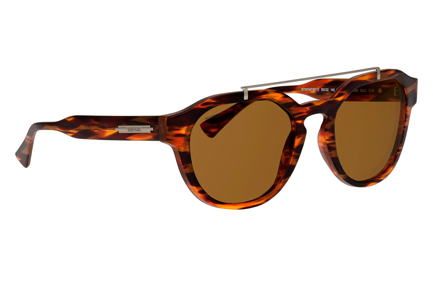Gafas de Sol Unofficial UNSM0149P Unisex Color Havana