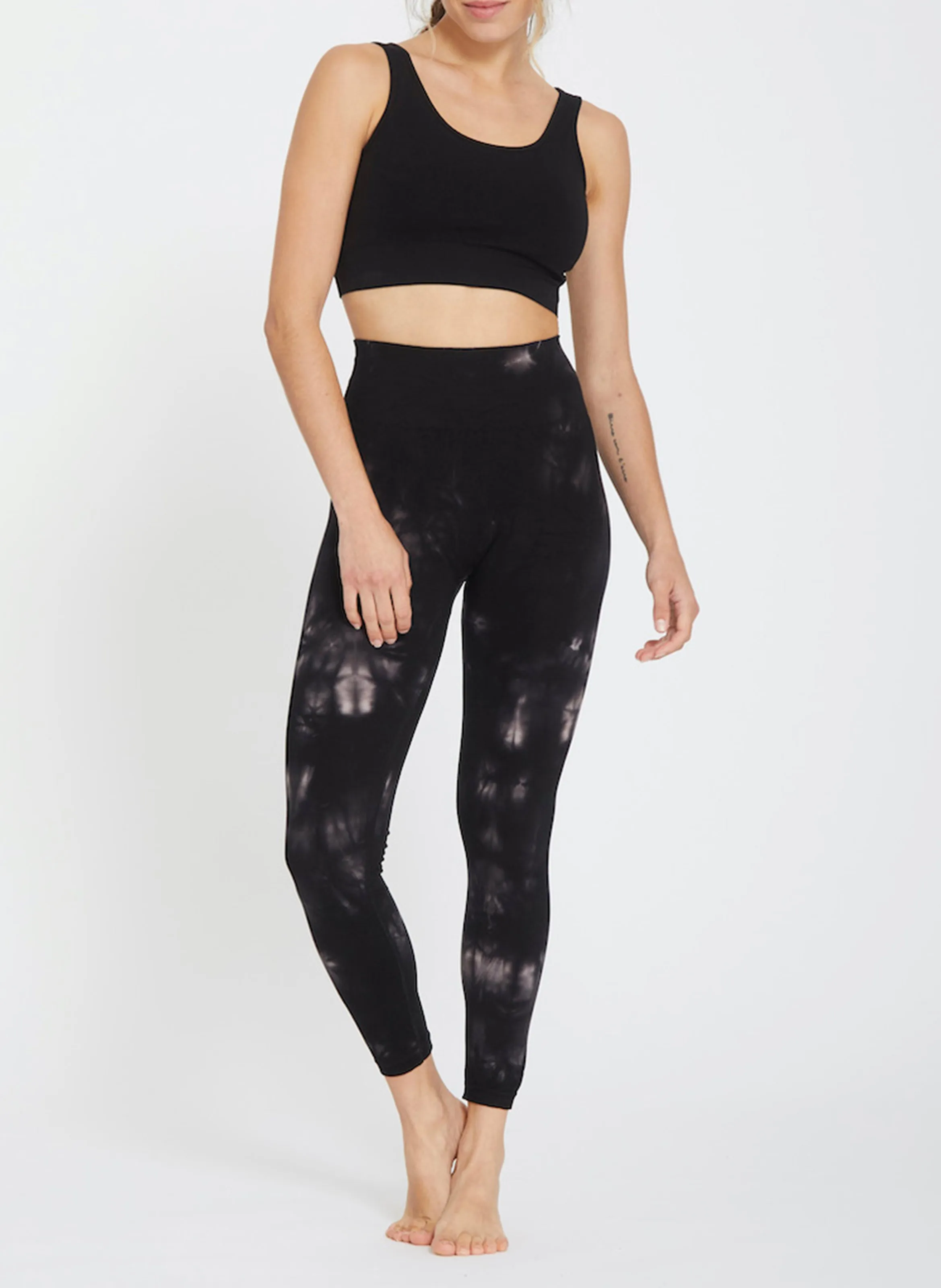 GENJI  LEGGING ESTAMPADO EN NEGRO