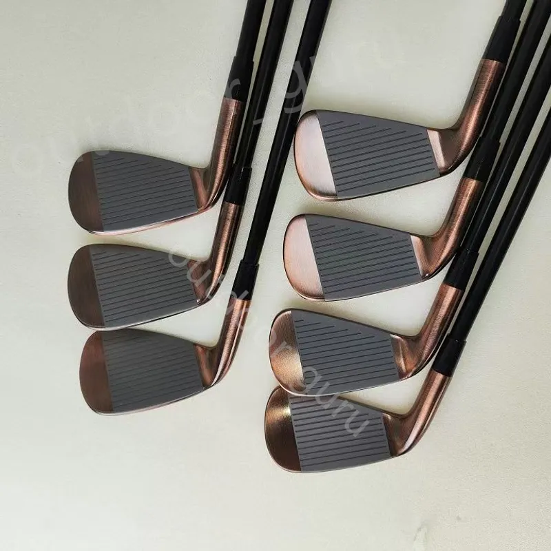 GOLF CLUBS COPPERY IRONS 79049PR/S FLEX STEEL SOAT CON CUBIERTA DE LA CABEZA LA úLTIMA VERSIóN DE 4GENERACIONES MáS RECIENTE I