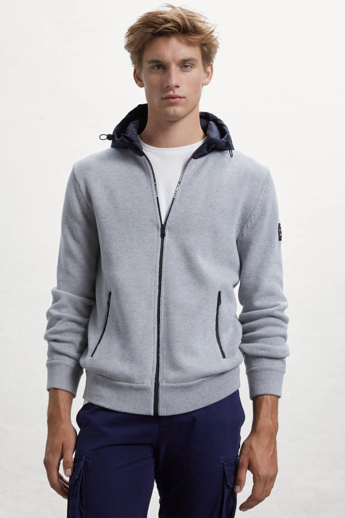 GREY LESCA KNITTED JUMPER