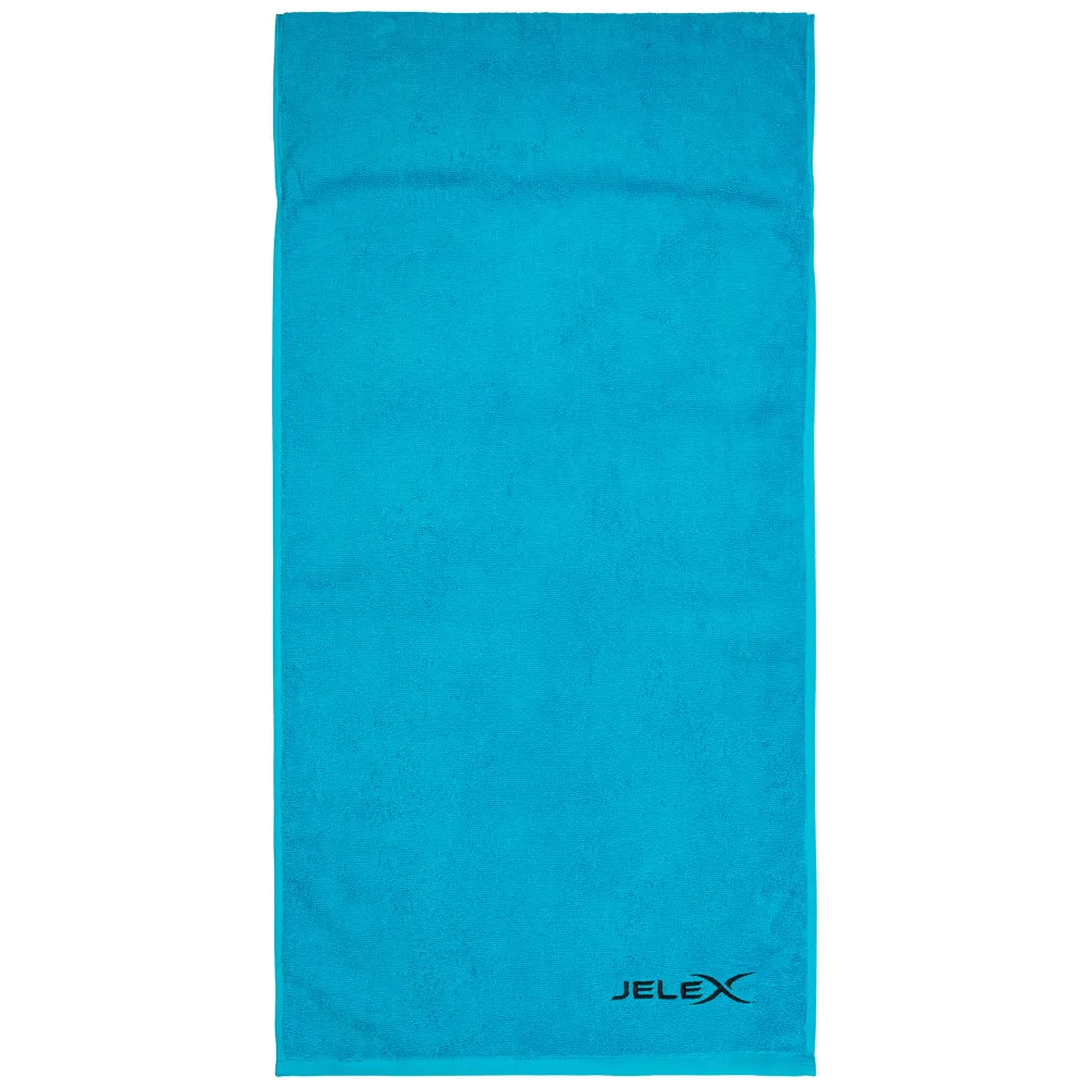 JELEX "100FIT" Toalla de fitness con bolsillo turquesa
