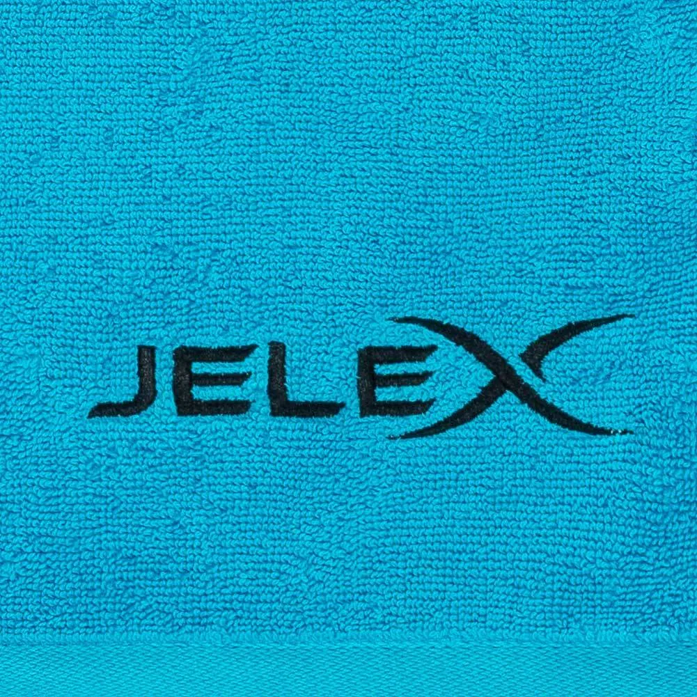 JELEX "100FIT" Toalla de fitness con bolsillo turquesa
