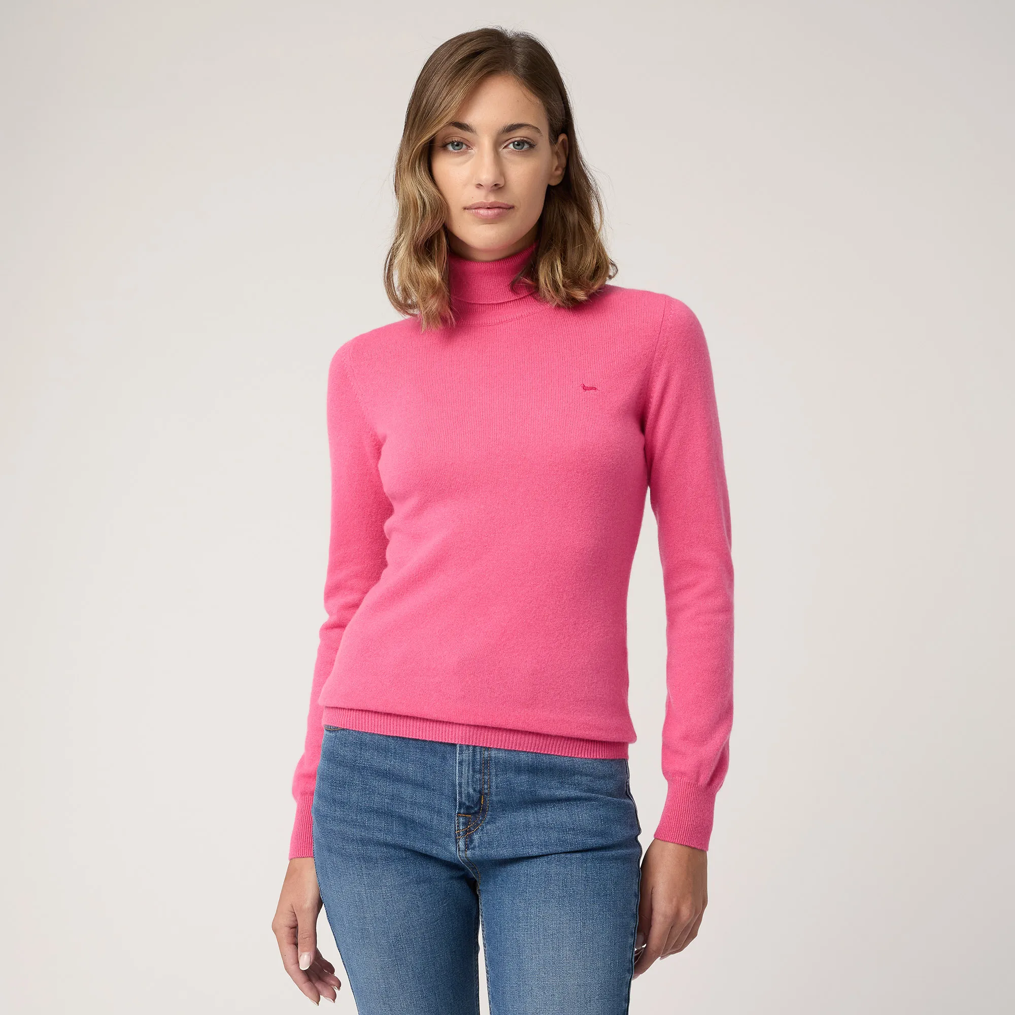 Jersey de cuello alto de cachemira