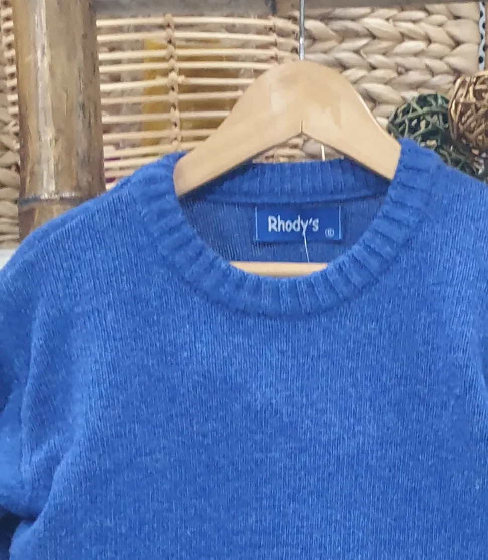 Jersey Punto Cuello Caja R440035 Azulón