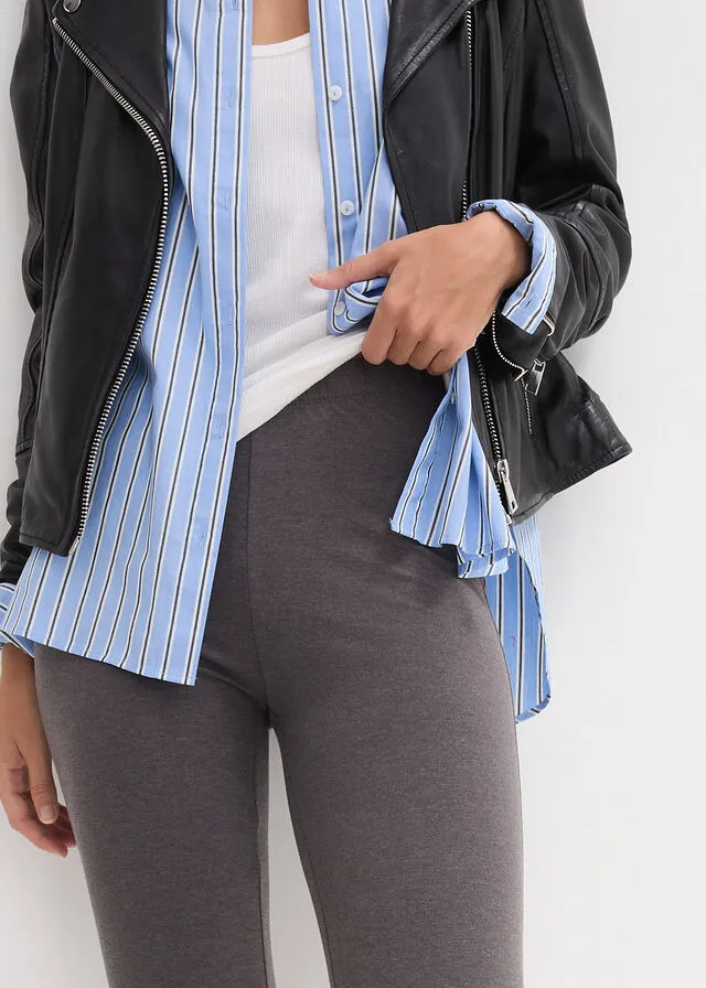 LEGGINGS ELáSTICOS (2 UNIDADES) ANTRACITA JASPEADONEGRO