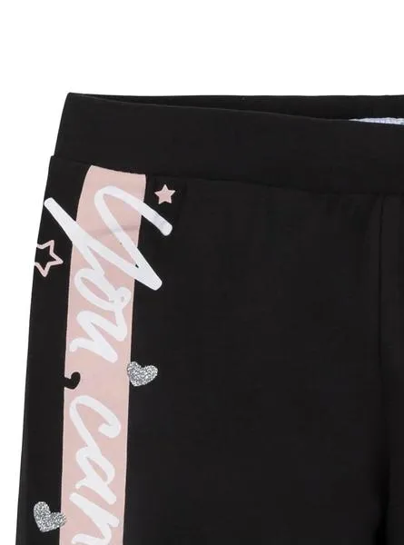 leggings mayoral serigrafiada negro para niña