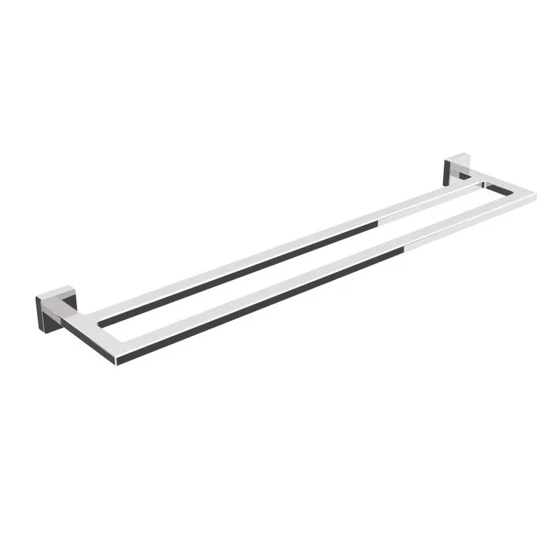 LINEABETA DADO TOALLERO DOBLE 640MM LATÓN CROMADO
