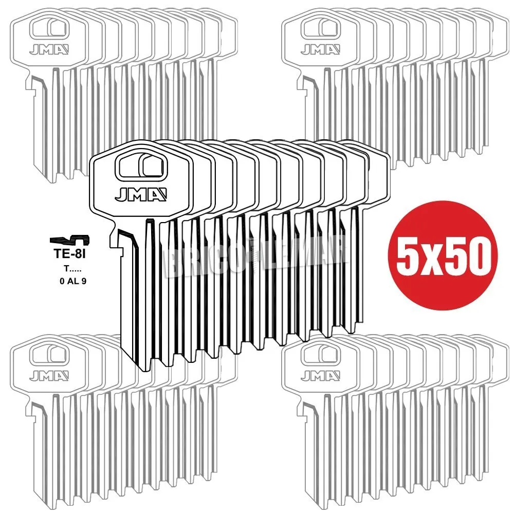 LLAVE SERRETA GRUPO A MOD TE8I 5 CAJAS DE 50 UNIDADES JMA