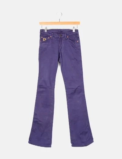 Lois Jeans denim flare morado