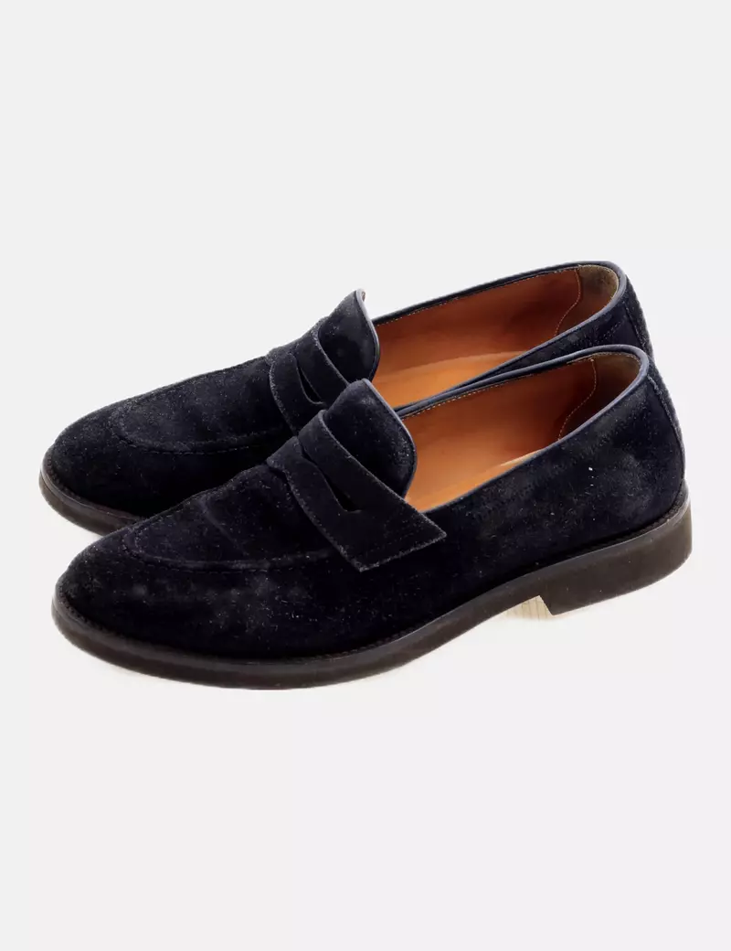 Massimo Dutti Zapato azul marino casual