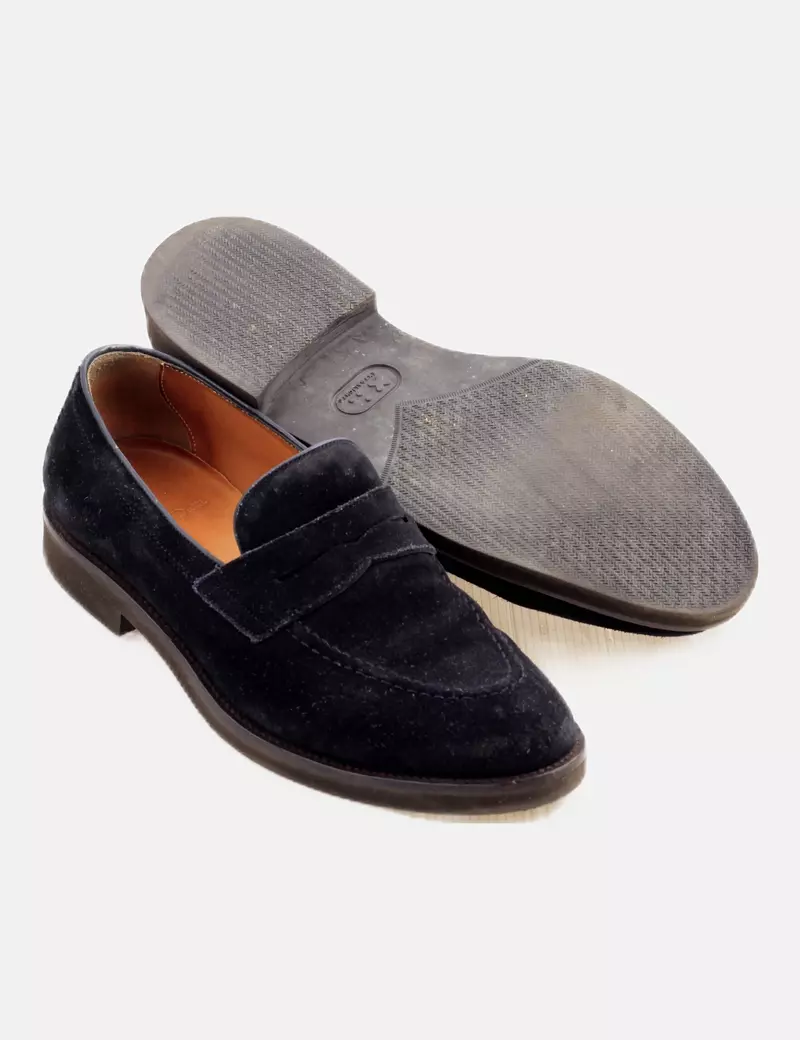 Massimo Dutti Zapato azul marino casual