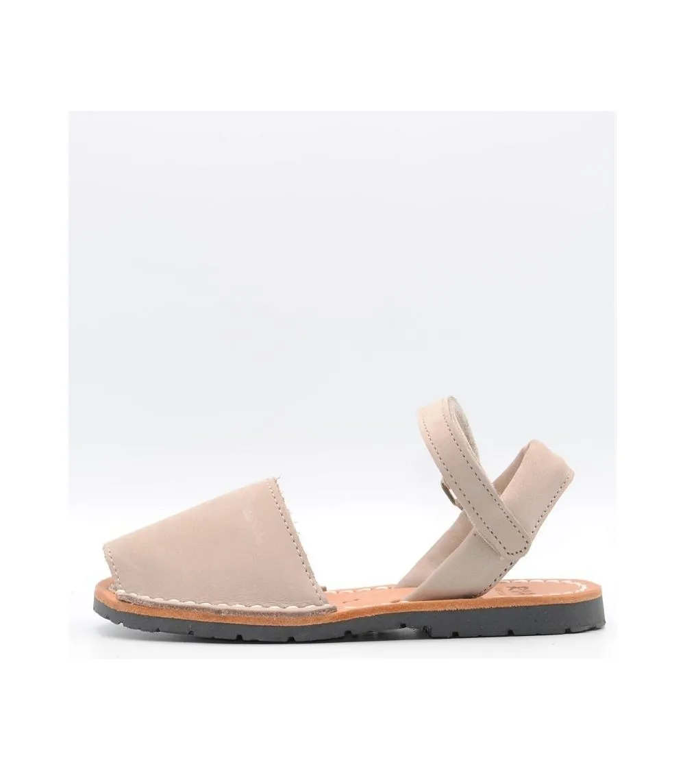 MENORQUINAS AVARCAS RIA NUBUCK PAPILLON TIRA VELCRO