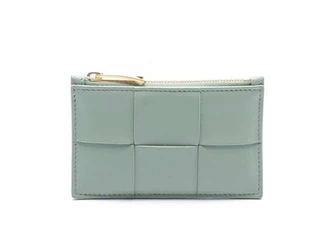 Monedero de cuero verde Bottega Veneta 