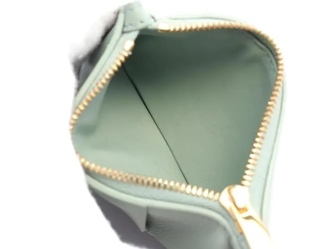 Monedero de cuero verde Bottega Veneta 