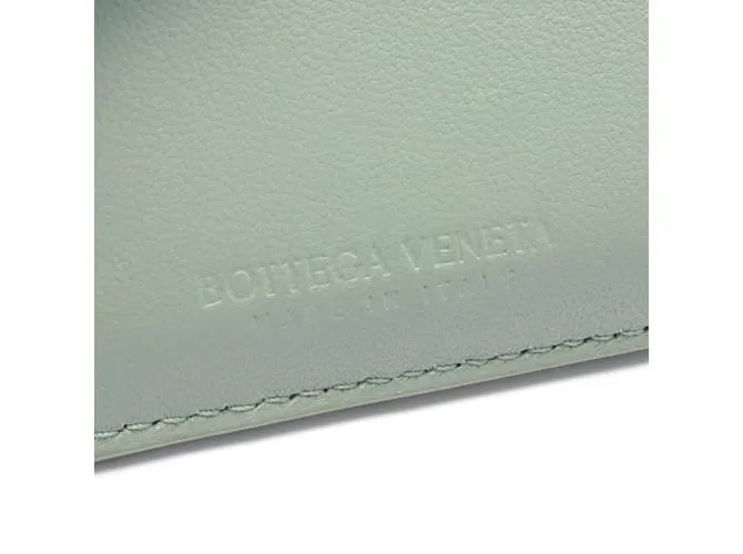Monedero de cuero verde Bottega Veneta 