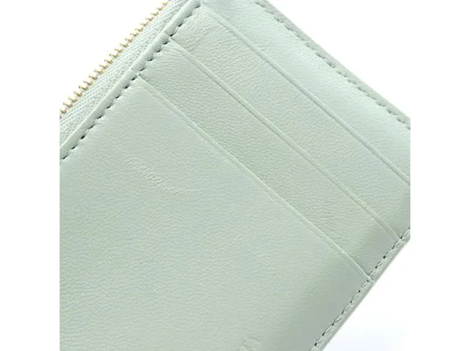 Monedero de cuero verde Bottega Veneta 