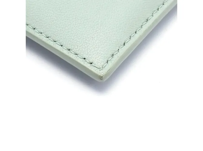 Monedero de cuero verde Bottega Veneta 