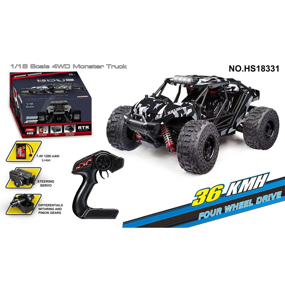 Monster Truck 1:18 4WD