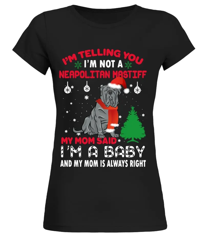 Neapolitan Mastiff Camiseta cuello redondo Mujer