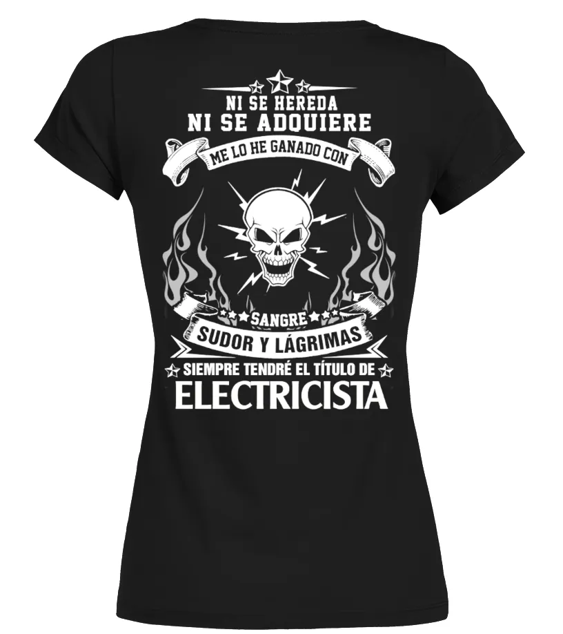 Ni se hereda ni se adquiere me lo he ganado con, sangre sudor y lágrimas siempr… Camiseta cuello redondo Mujer